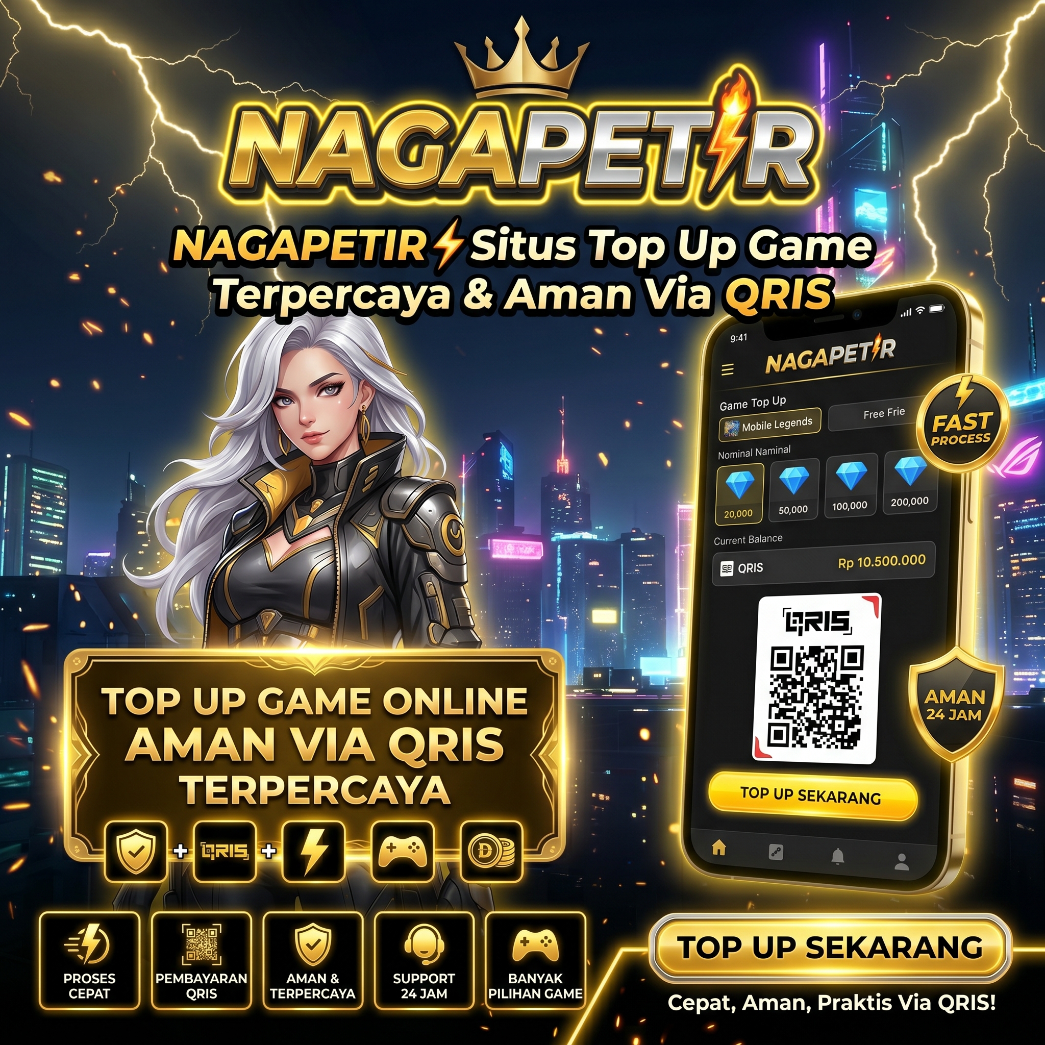 NAGAPETIR⚡️Situs Top Up Game Kesayangan Terpercaya & Aman Via QRIS